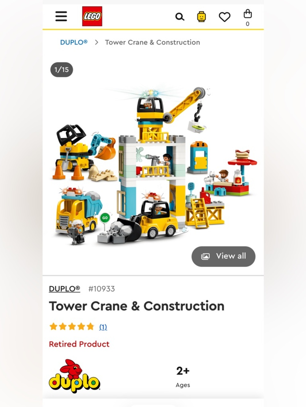 LEGO DUPLO Construction Site Set - 10933